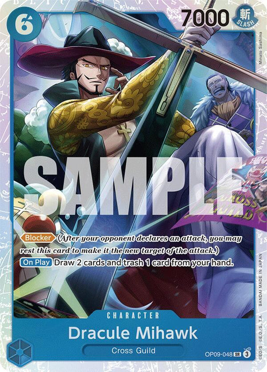 Dracule Mihawk OP09-048 (Emperors in the New World)  - Foil