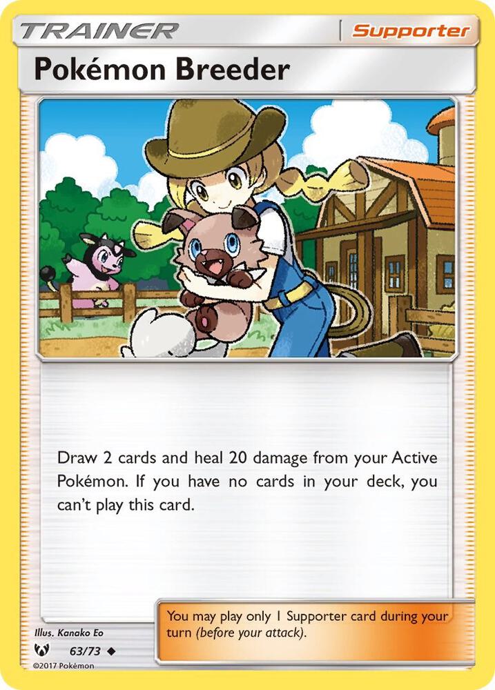 Pokemon Breeder 63/73 (Shining Legends) 