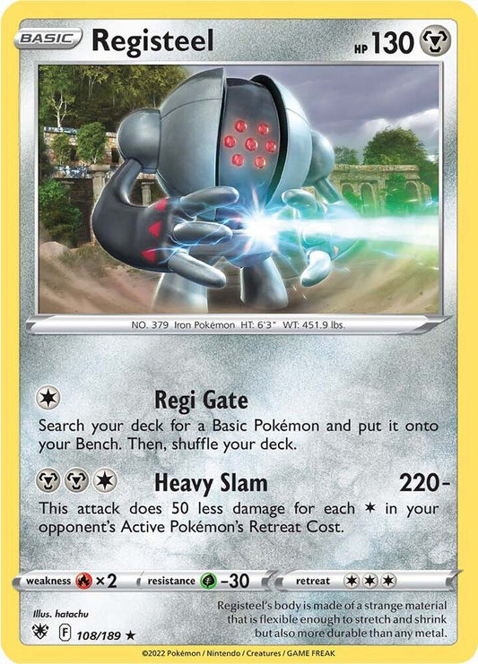 Registeel 108/189 (SWSH10: Astral Radiance) 