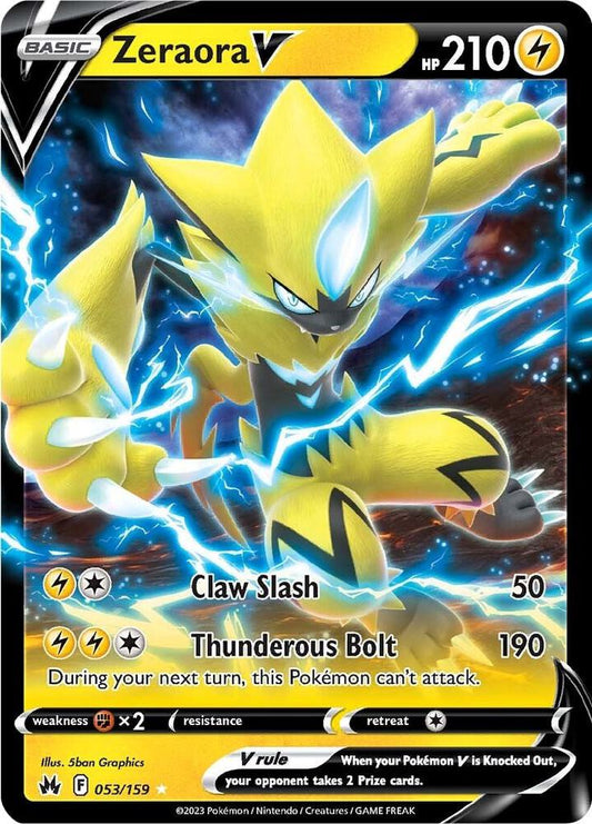 Zeraora V 053/159 (Crown Zenith)  - Holofoil