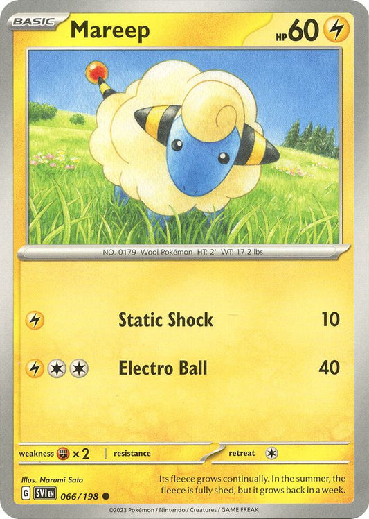 Mareep 066/198 (SV01: Scarlet & Violet Base Set) 