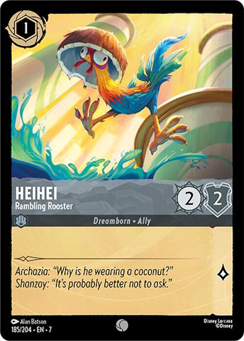 Heihei, Rambling Rooster 185/204 (Archazia's Island)  - Cold Foil