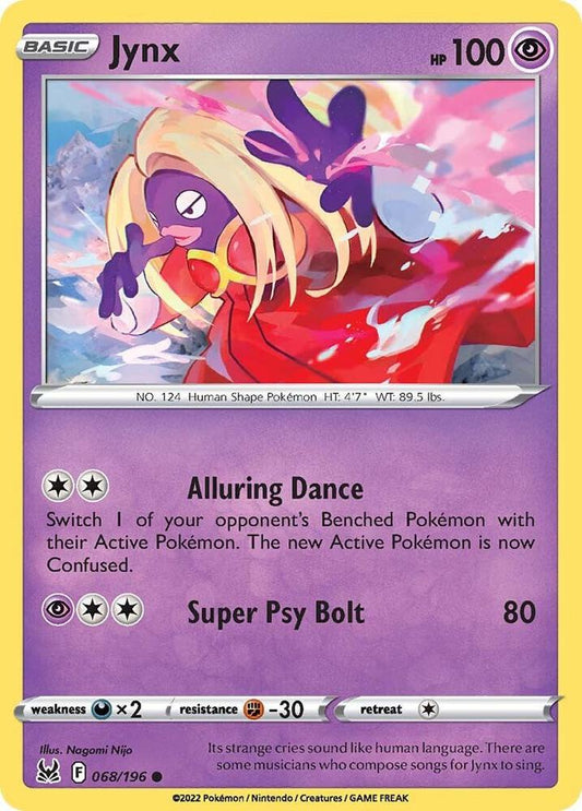 Jynx 068/196 (SWSH11: Lost Origin) 