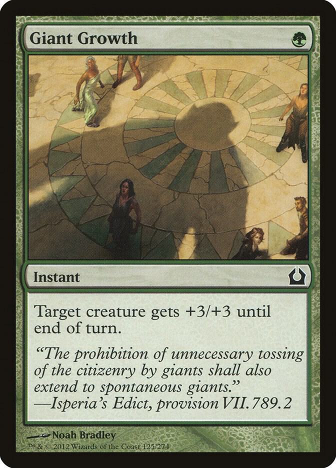 Giant Growth 125/274 (Return to Ravnica)  - Foil