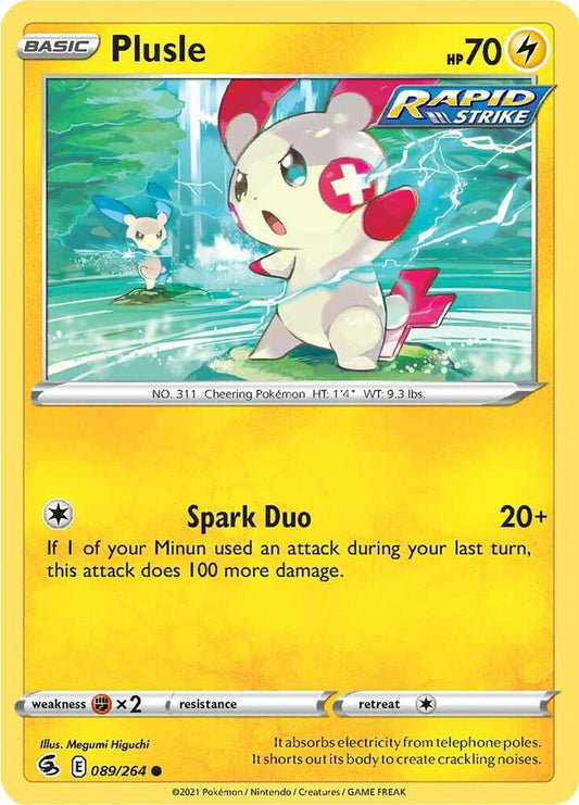 Plusle 089/264 (SWSH08: Fusion Strike) 
