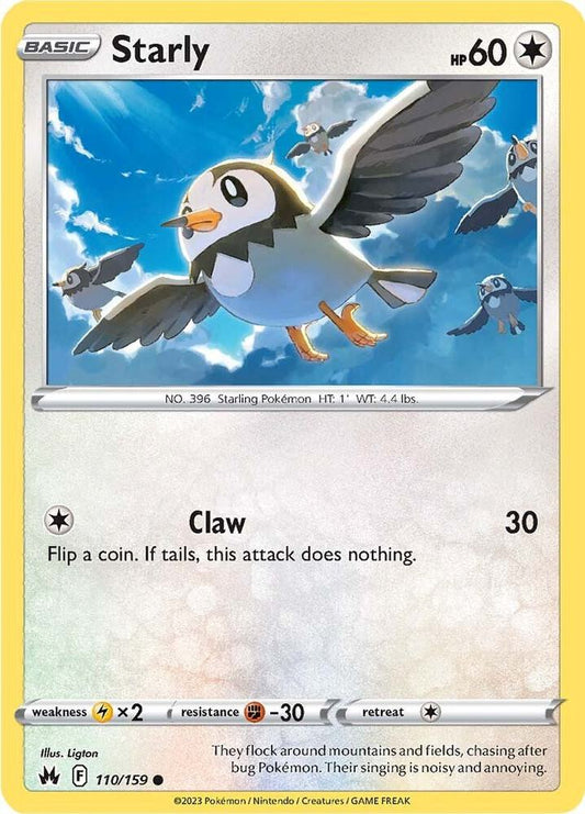 Starly 110/159 (Crown Zenith) 