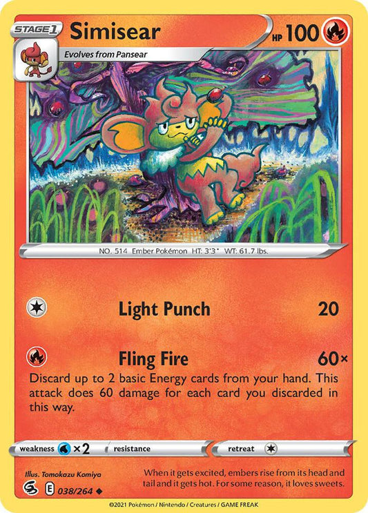 Simisear 038/264 (SWSH08: Fusion Strike) 