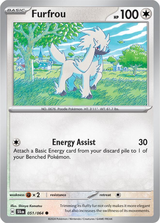 Furfrou 051/064 (SV: Shrouded Fable) 