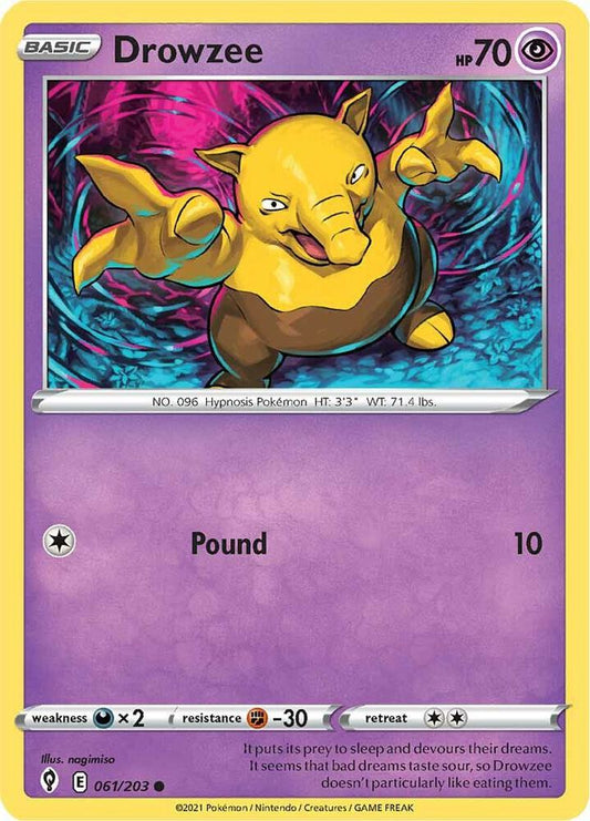 Drowzee 061/203 (SWSH07: Evolving Skies) 