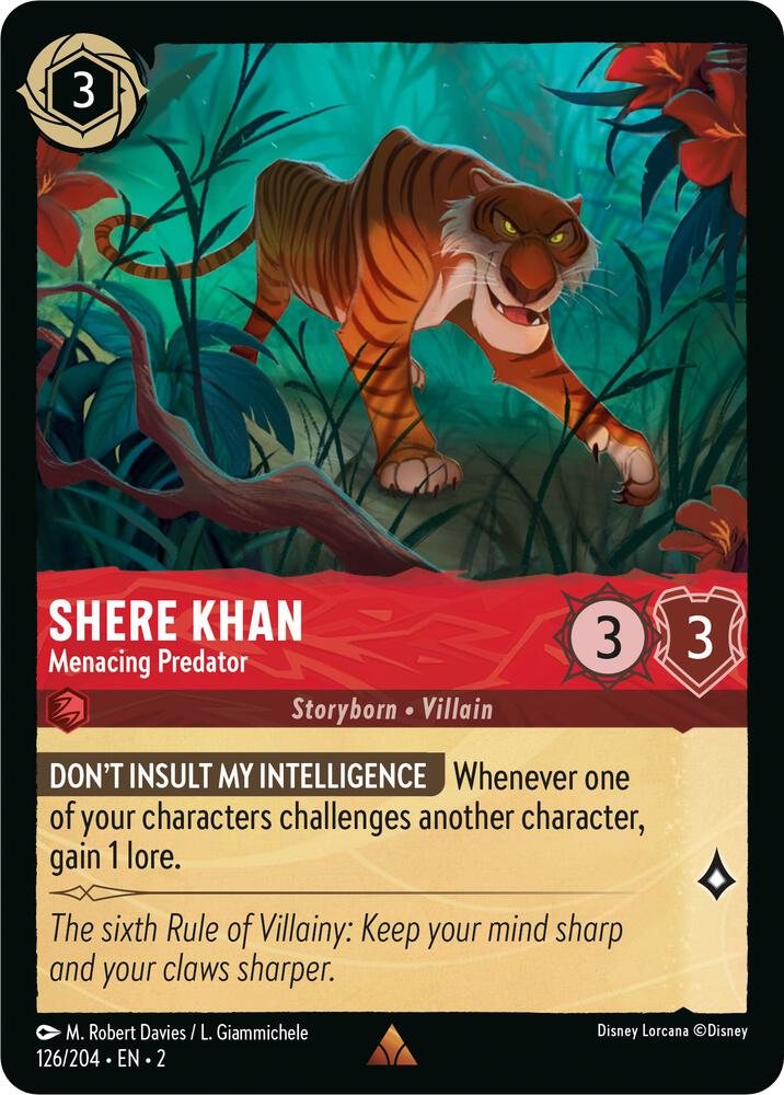 Shere Khan, Menacing Predator 126/204 (Rise of the Floodborn) 