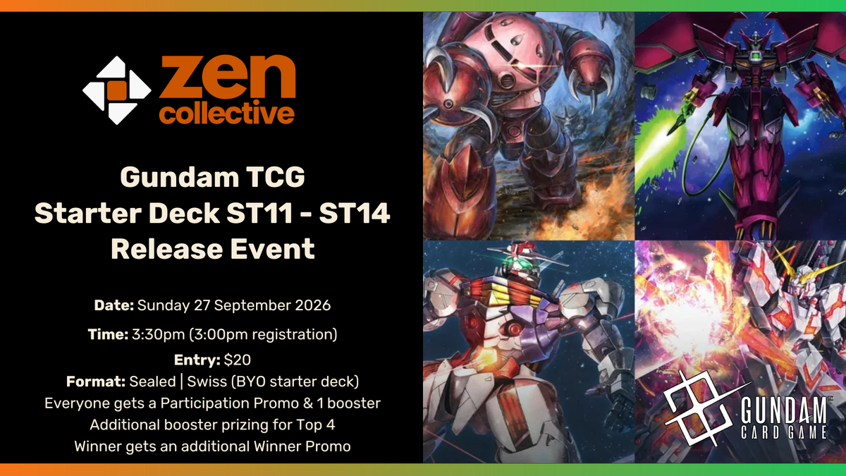 Gundam TCG - Starter Deck Release Event (Sun) - 27 September 2026