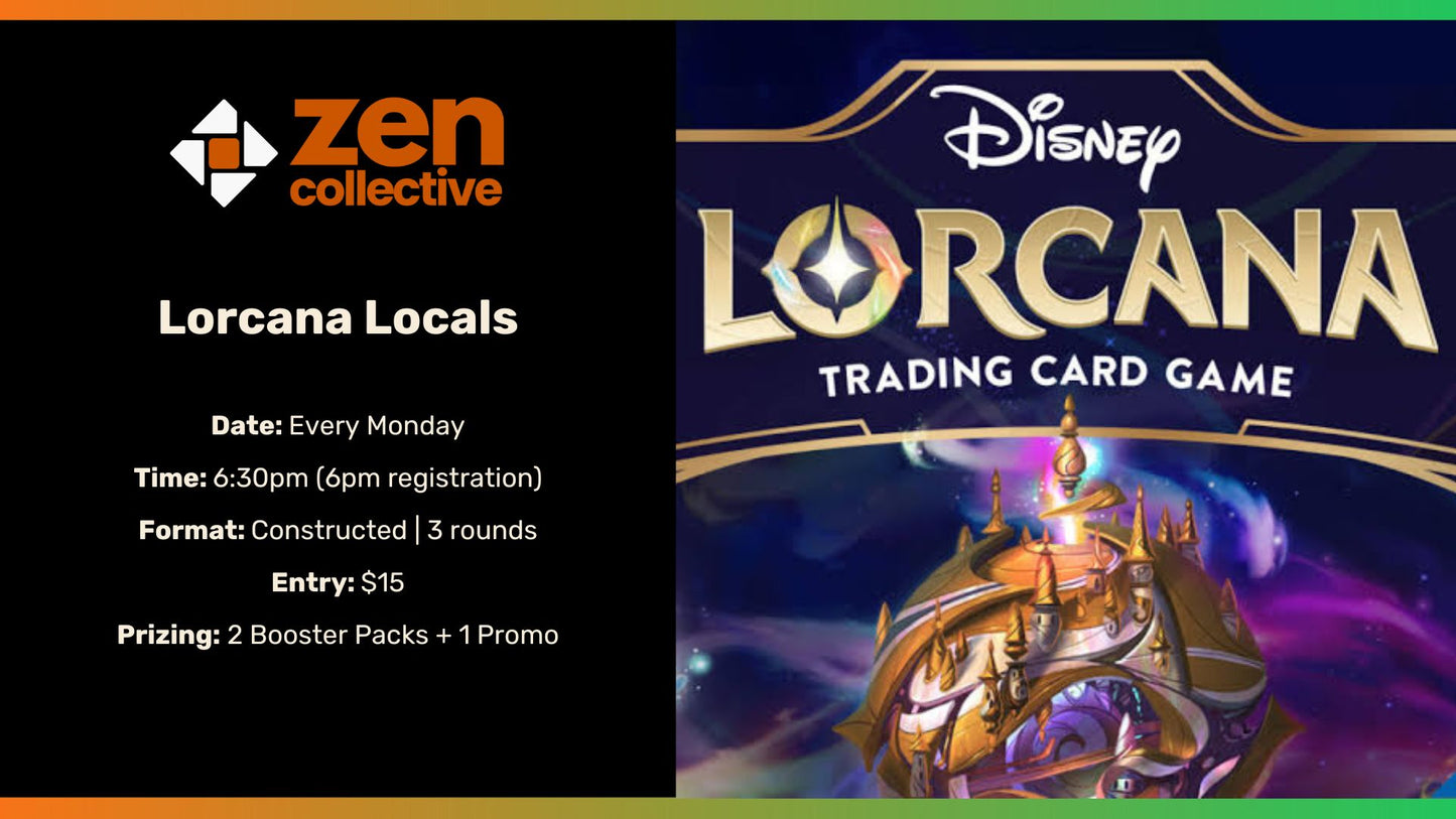 Disney Lorcana Locals (Mon) - 15 June 2026
