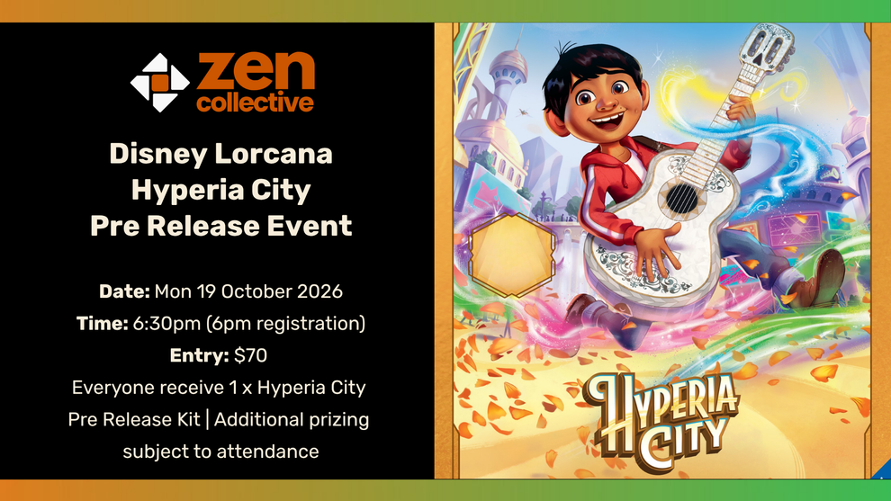 Disney Lorcana Hyperia City Pre-Release Event (Mon) - 19 Oct 2026 – Zen ...