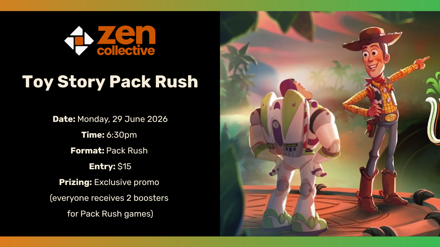 Disney Lorcana Pack Rush (Mon) - 29 June 2026