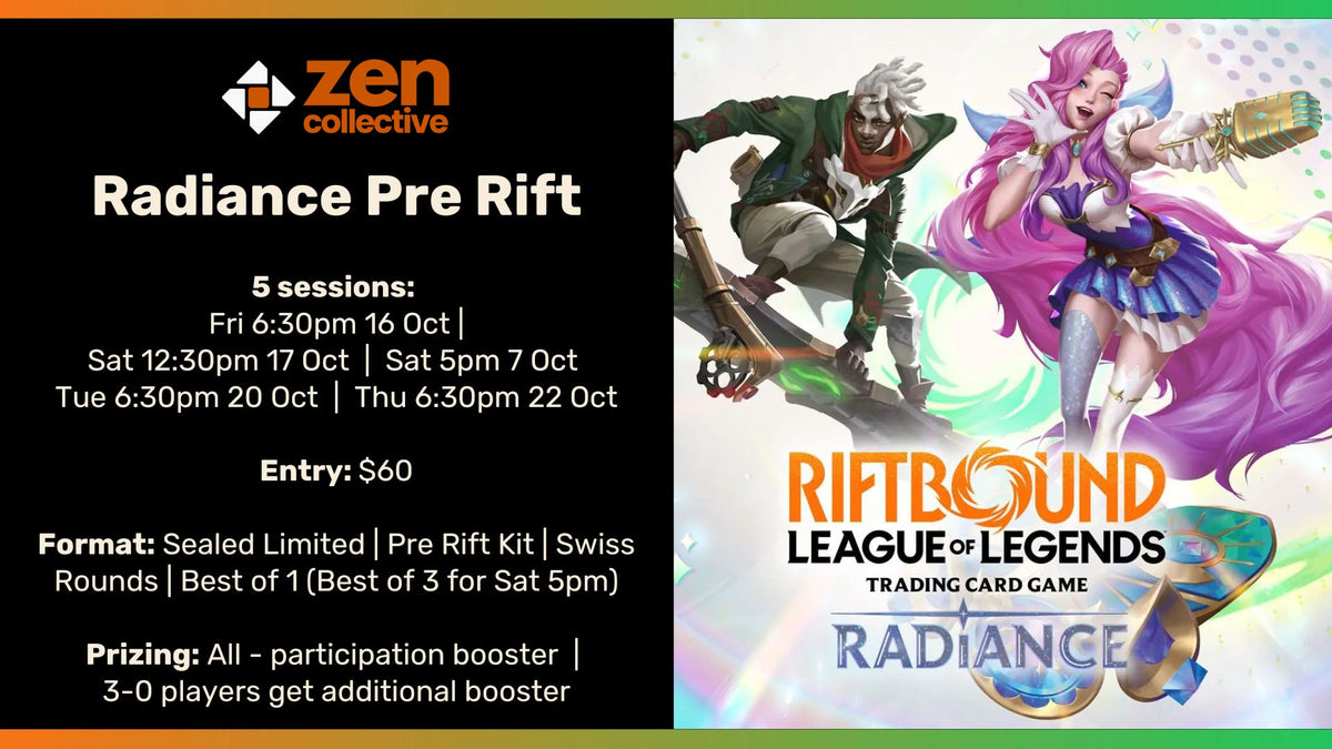 Riftbound Radiance Pre-Rift Event (Fri) - 16 October 2026