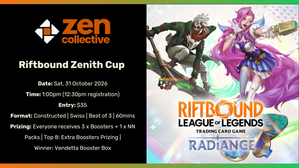 Riftbound Zenith Cup (Sat) - 31 October 2026