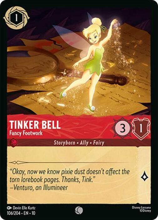 Tinker Bell, Fancy Footwork 106/204 (Whispers in the Well) 