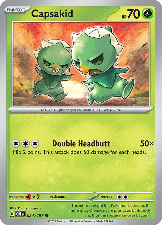 Capsakid 024/197 (SV03: Obsidian Flames) 