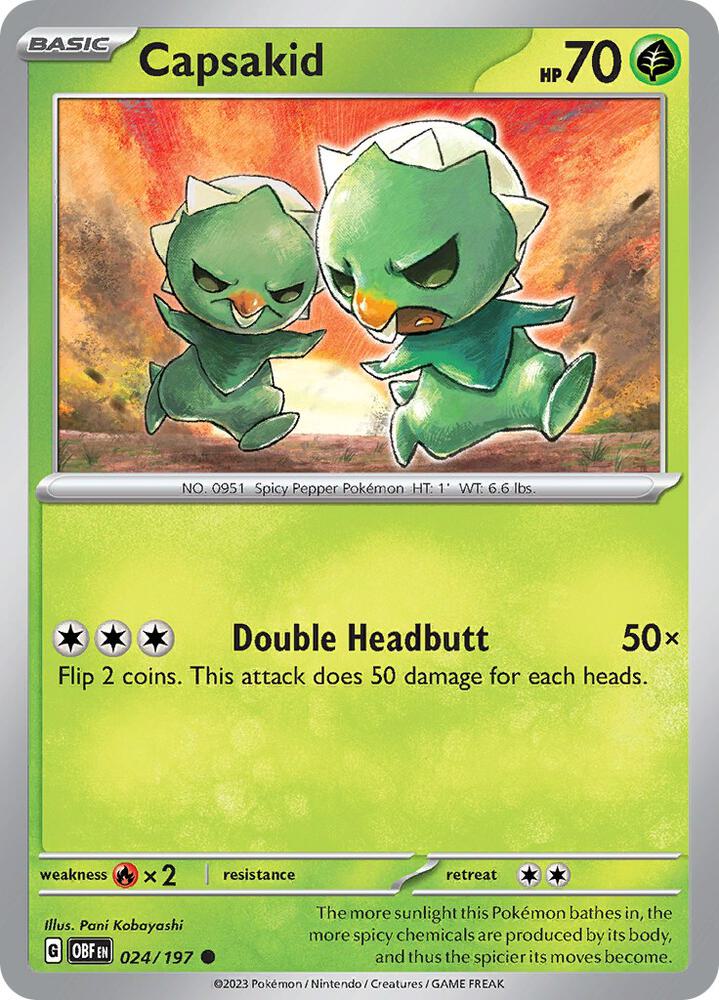 Capsakid 024 197 024/197 (SV03: Obsidian Flames) 