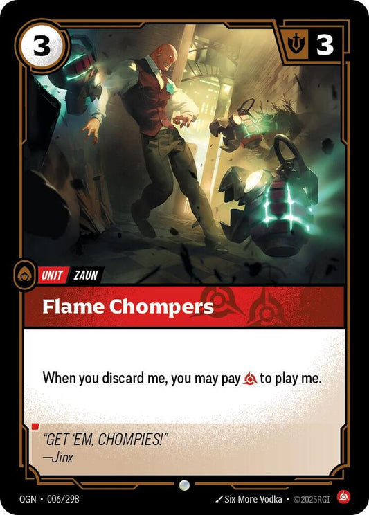 Flame Chompers 6/298 (Origins)  - Foil