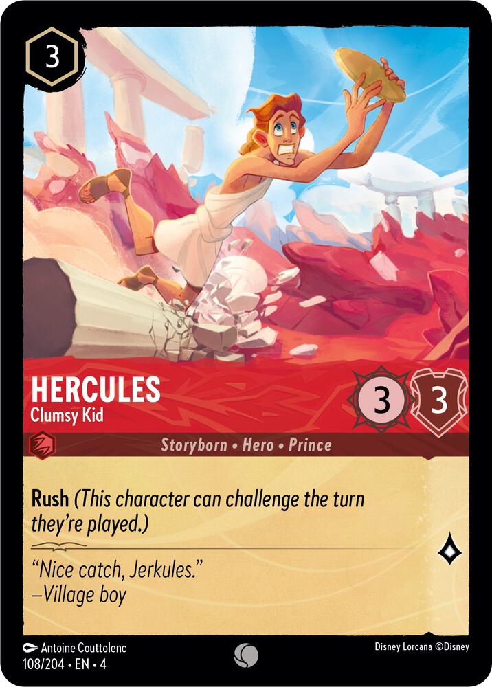 Hercules Clumsy Kid 108/204 (Ursula's Return) 