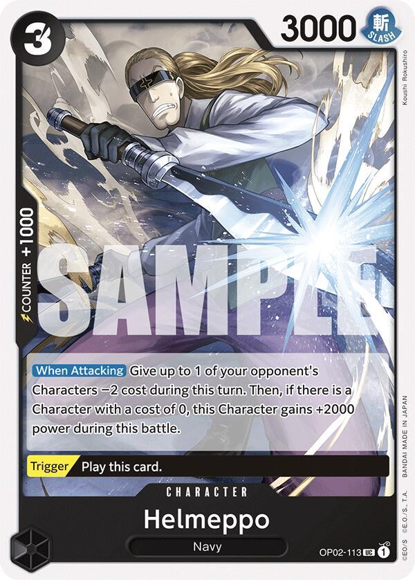 Helmeppo OP02-113 (Starter Deck 19: BLACK Smoker) 