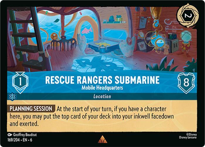 Rescue Rangers Submarine Mobile Headquarters 169/204 (Azurite Sea) 