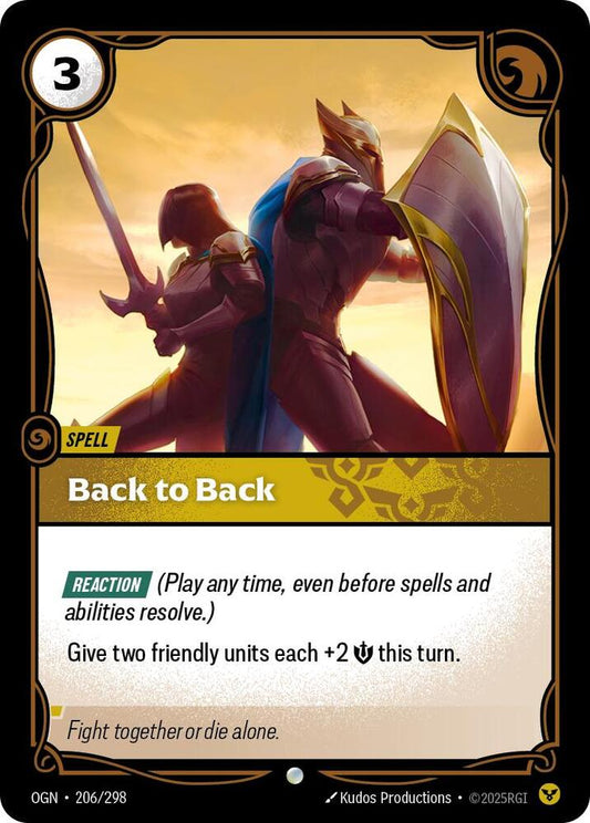 Back to Back 206/298 (Origins)  - Foil