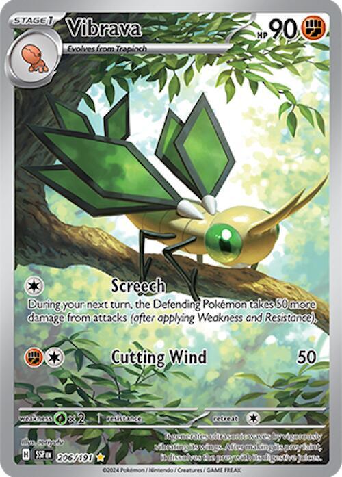 Vibrava 206/191 (SV08: Surging Sparks)  - Holofoil