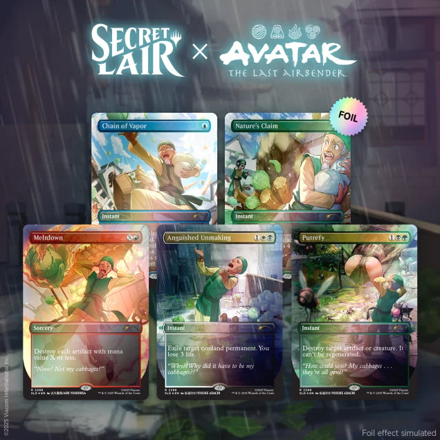 MTG Secret Lair x Avatar - My Cabbages! Rainbow Foil Edition