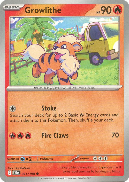 Growlithe 031/198 (SV01: Scarlet & Violet Base Set) 