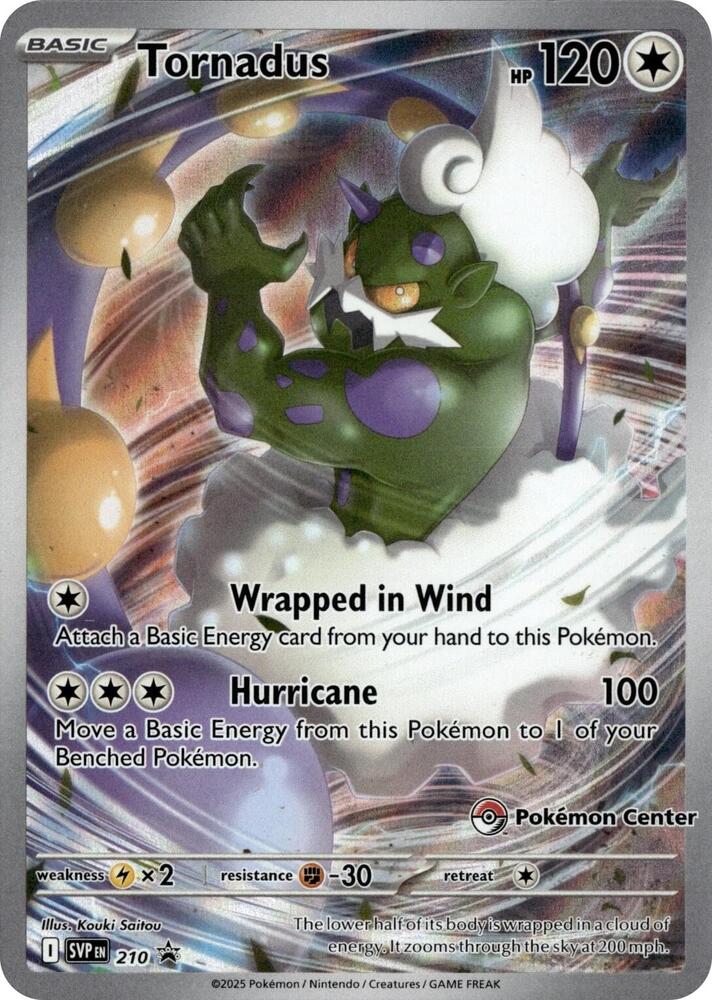 Tornadus Pokemon Center Exclusive 210 (SV: Scarlet & Violet Promo Cards)  - Holofoil