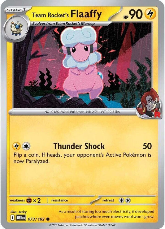 Team Rocket's Flaaffy 073/182 (SV10: Destined Rivals) 