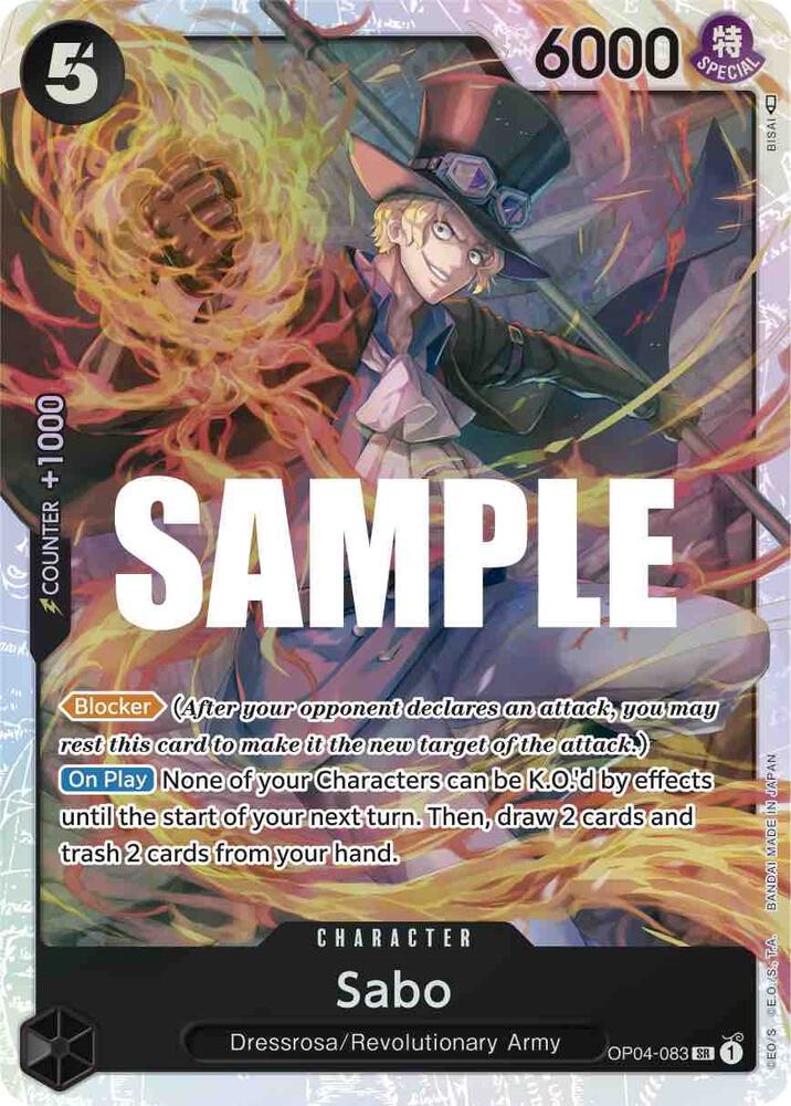 Sabo OP04-083 (Kingdoms of Intrigue)  - Foil