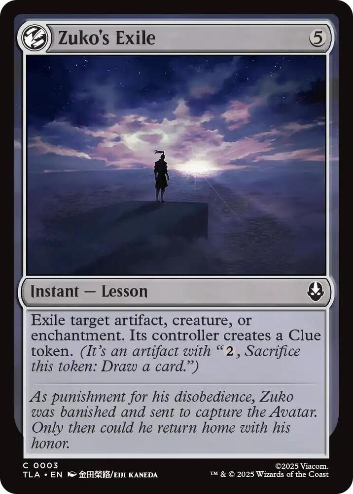 Zuko's Exile 3 (Avatar: The Last Airbender)  - Foil
