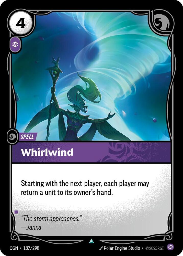 Whirlwind 187/298 (Origins)  - Foil