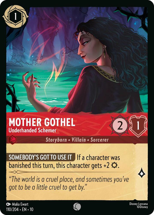 Mother Gothel, Underhanded Schemer 110/204 (Whispers in the Well)  - Cold Foil