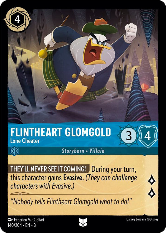 Flintheart Glomgold Lone Cheater 140/204 (Into the Inklands) 