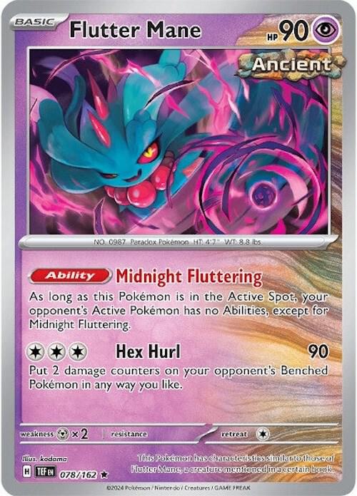 Flutter Mane 078/162 (SV05: Temporal Forces)  - Holofoil