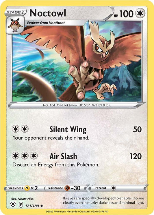 Noctowl 121/189 (SWSH10: Astral Radiance) 
