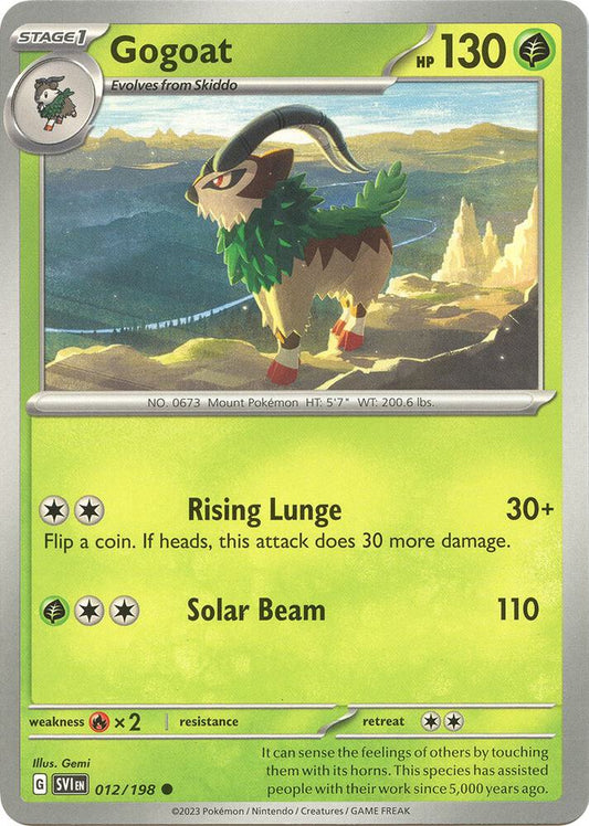 Gogoat 012/198 (SV01: Scarlet & Violet Base Set) 