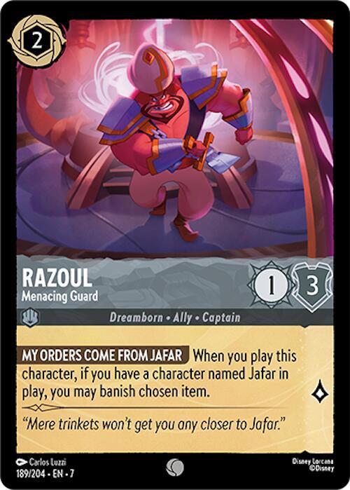 Razoul, Menacing Guard 189/204 (Archazia's Island) 