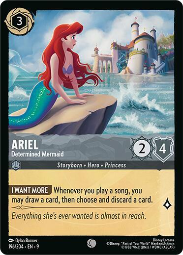 Ariel Determined Mermaid 196/204 (Fabled)  - Cold Foil