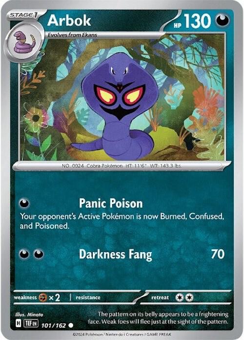 Arbok 101/162 (SV05: Temporal Forces)  - Reverse Holofoil
