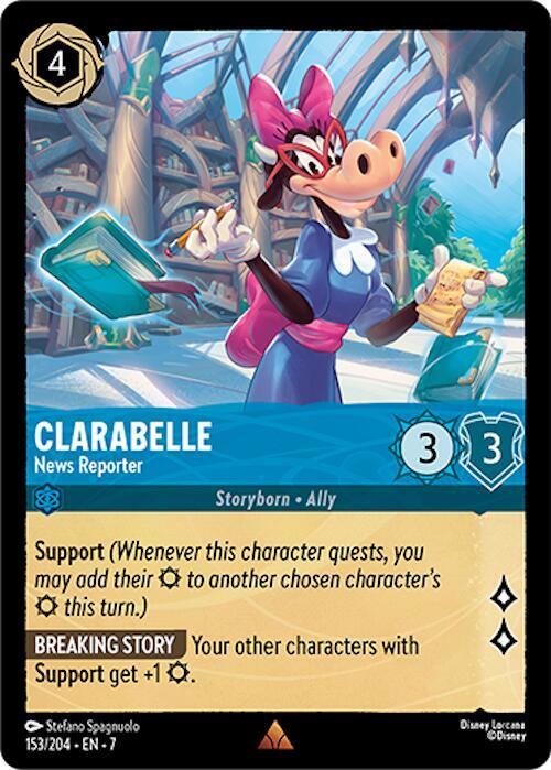 Clarabelle, News Reporter 153/204 (Archazia's Island)  - Cold Foil