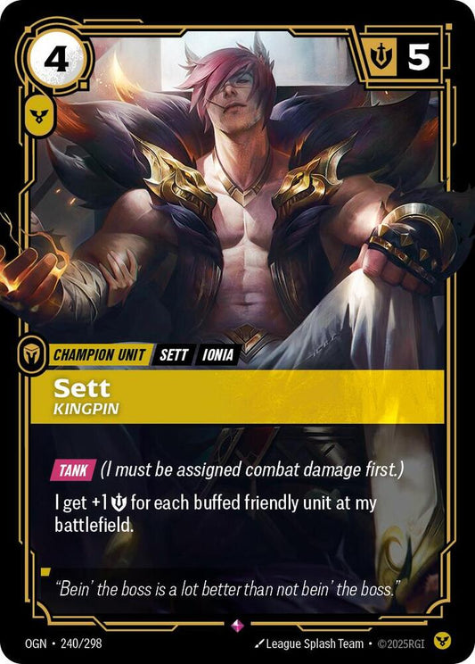 Sett - Kingpin 240/298 (Origins)  - Foil