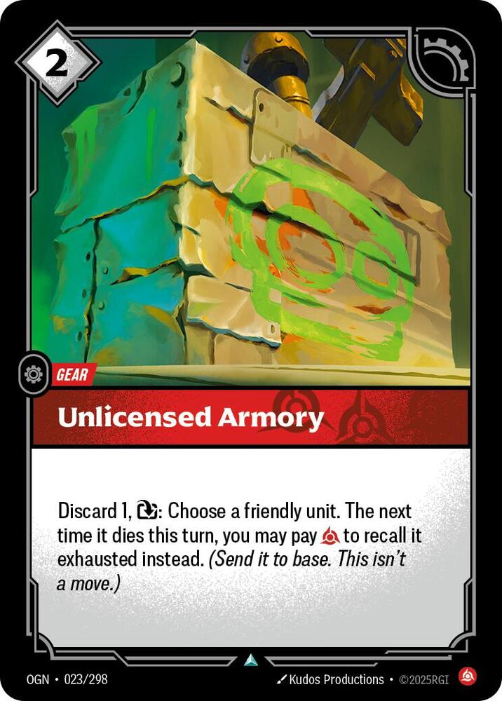 Unlicensed Armory 23/298 (Origins) 