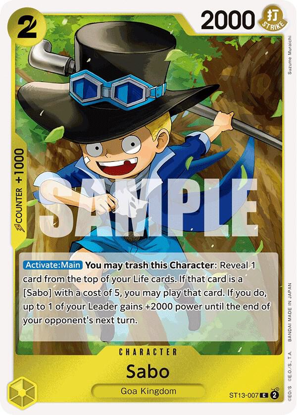 Sabo 007 ST13-007 (Ultra Deck: The Three Brothers)  - Foil