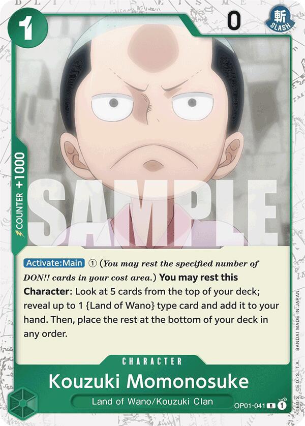 Kouzuki Momonosuke Jolly Roger Foil OP01-041 (Premium Booster -The Best-)  - Foil