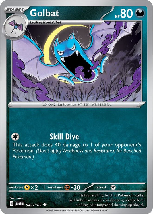 Golbat 042/165 (SV: Scarlet & Violet 151) 